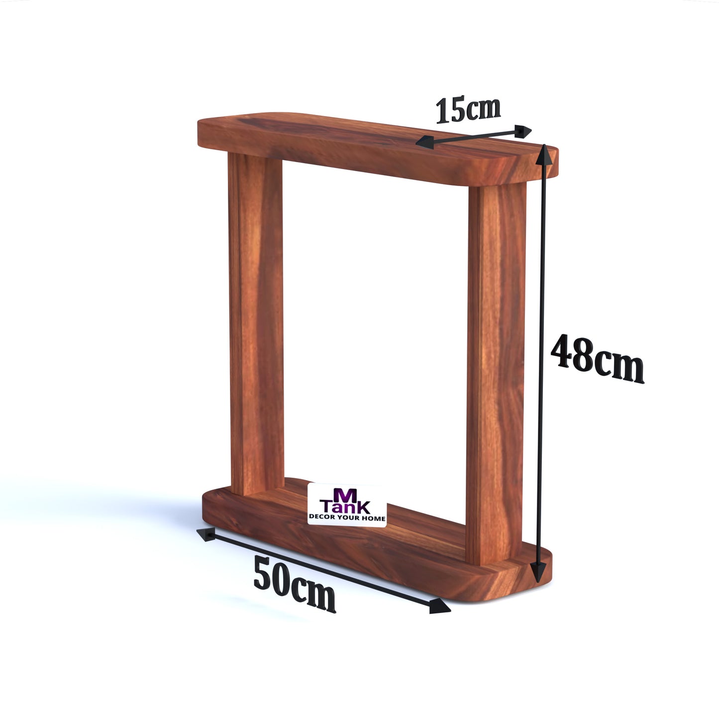 MTANK Solid Sheesham Wood Sofa Side Table| Bed Side End Table| Side Table for Living Room & Bedroom |(Sofa side)|