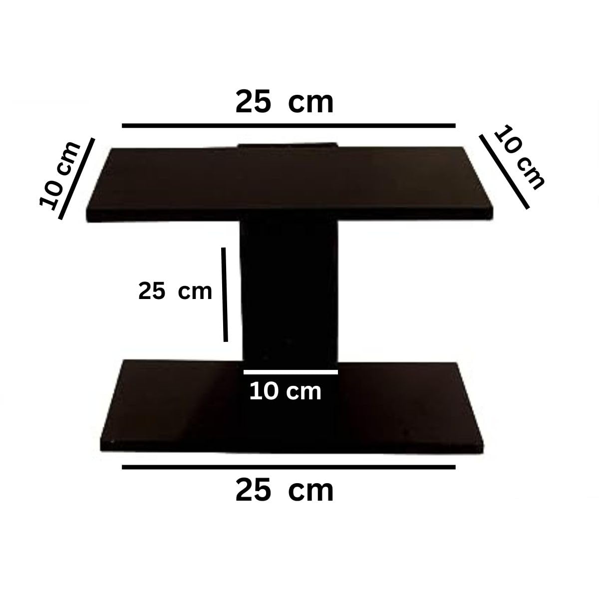 MTANK Wooden Wall Hanging Shelf | Wall Mount TV Unit Rack For Living Room | Rack Setup Box Stand For Home| (I-wall)