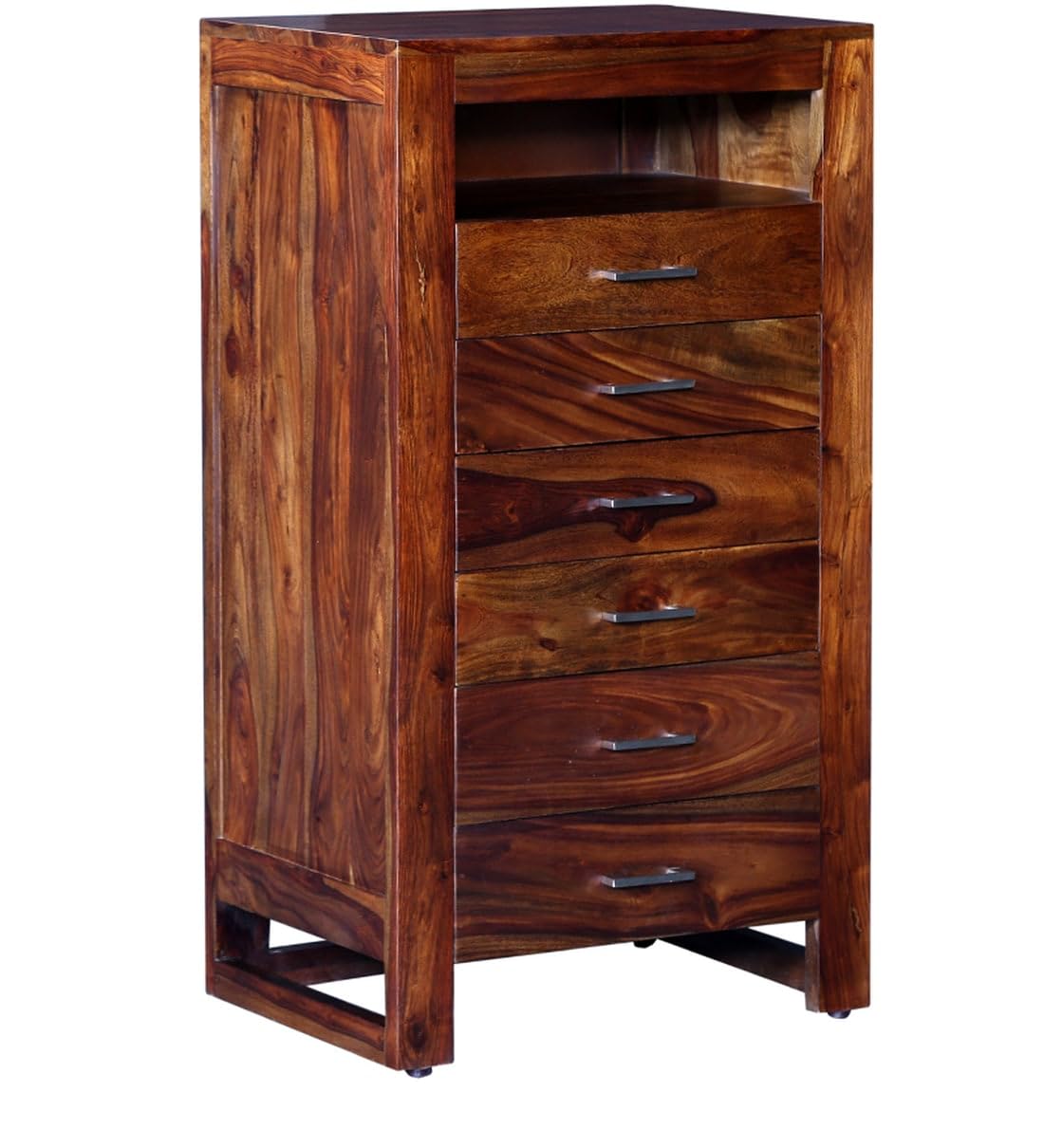 MTANK Solid Sheesham Wood Chest of 6 Drawer and 1 Storage | Cabinet for Living Room, Hall, Dining Room, Bedroom|