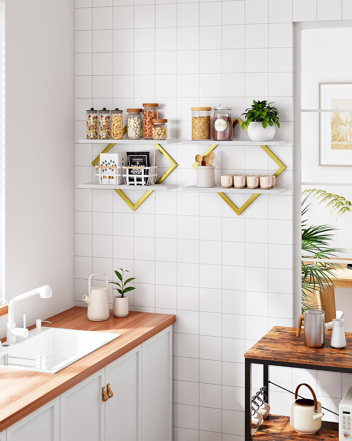MTANK Floating Wall Shelves set of 2 – Decorative Wall Mounted Storage Organizer for Bedroom, Living Room, Bathroom, Kitchen |