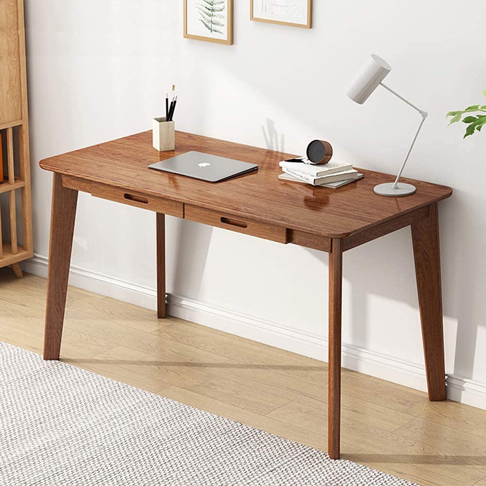 MTANK Solid Sheesham Wood Writing Desk | Laptop Computer Work Study Table with Drawer| (2 Daraj)