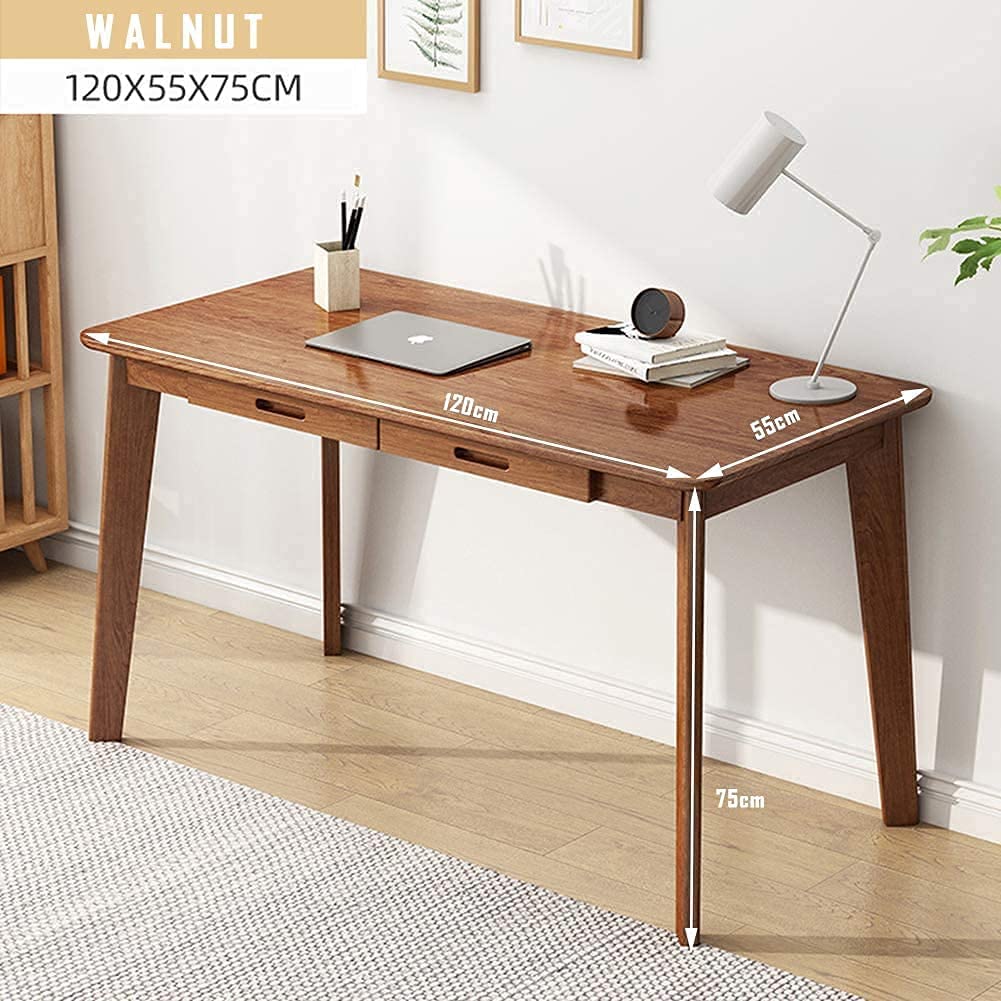 MTANK Solid Sheesham Wood Writing Desk | Laptop Computer Work Study Table with Drawer| (2 Daraj)