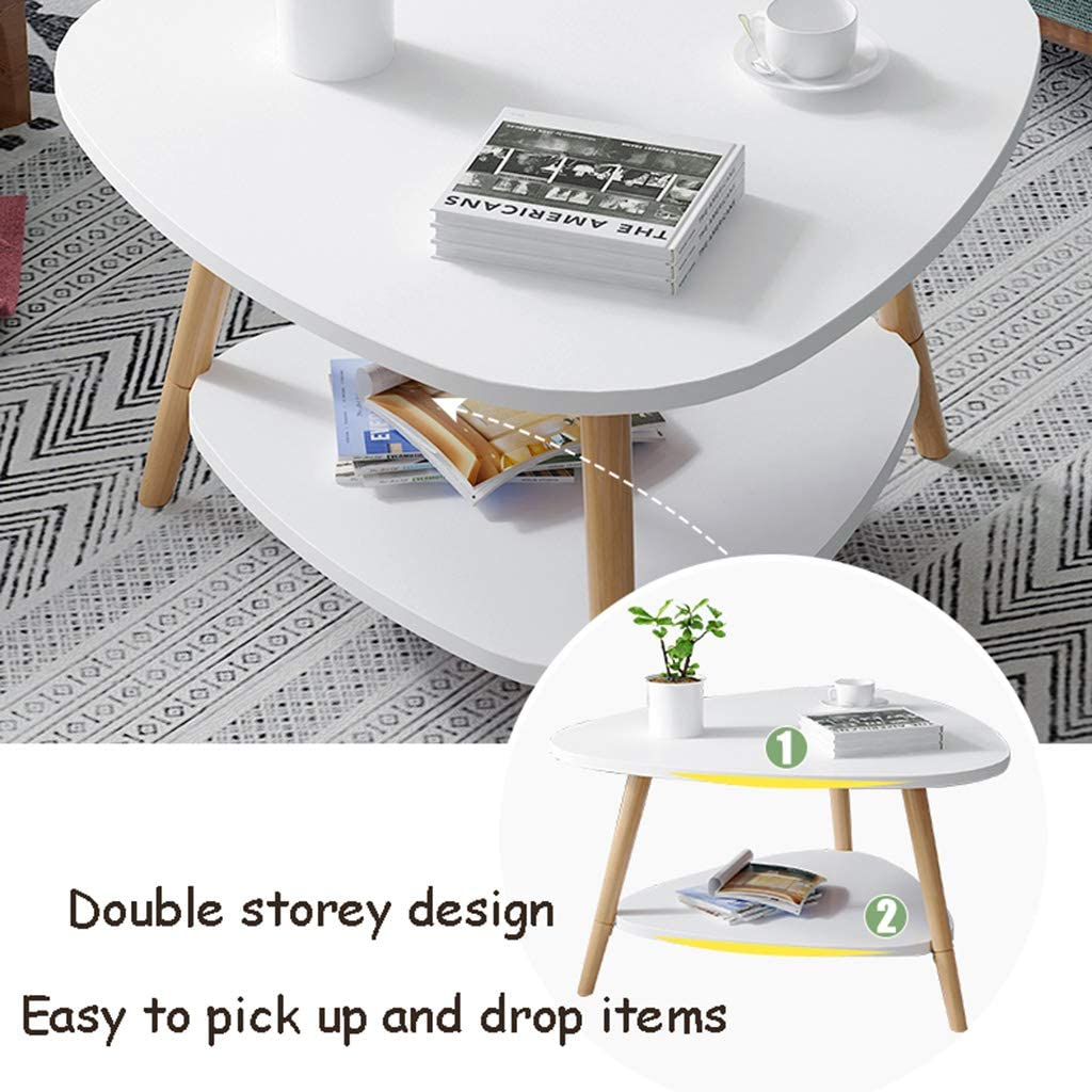 MTANK Nesting Coffee Table| 2 Tier End Table| Living Room Sofa Center Coffee Table for Home|