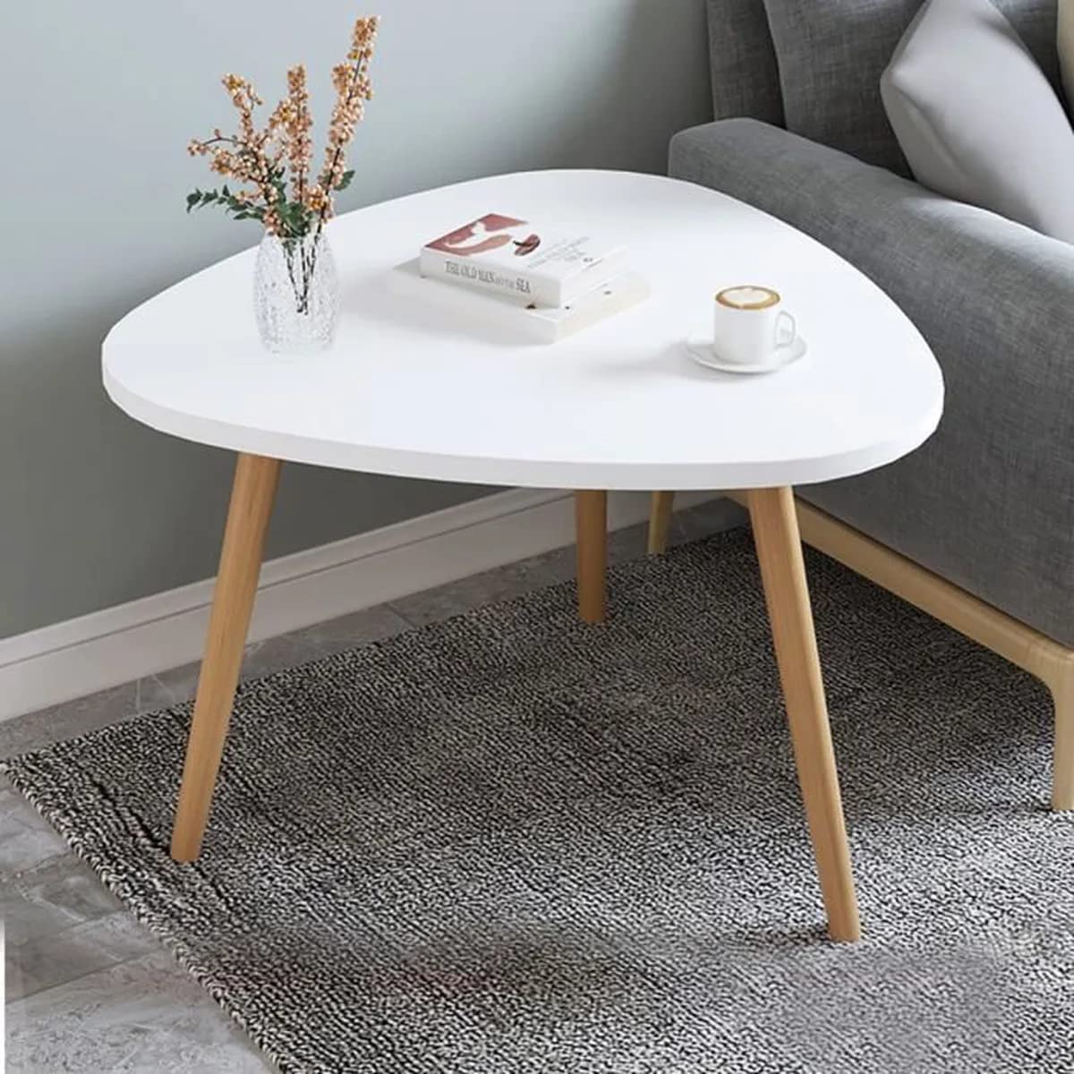 MTANK Nesting Coffee Table| Modern Side Table for Home and Office| Triangle Shape Coffee Table | (W-1)