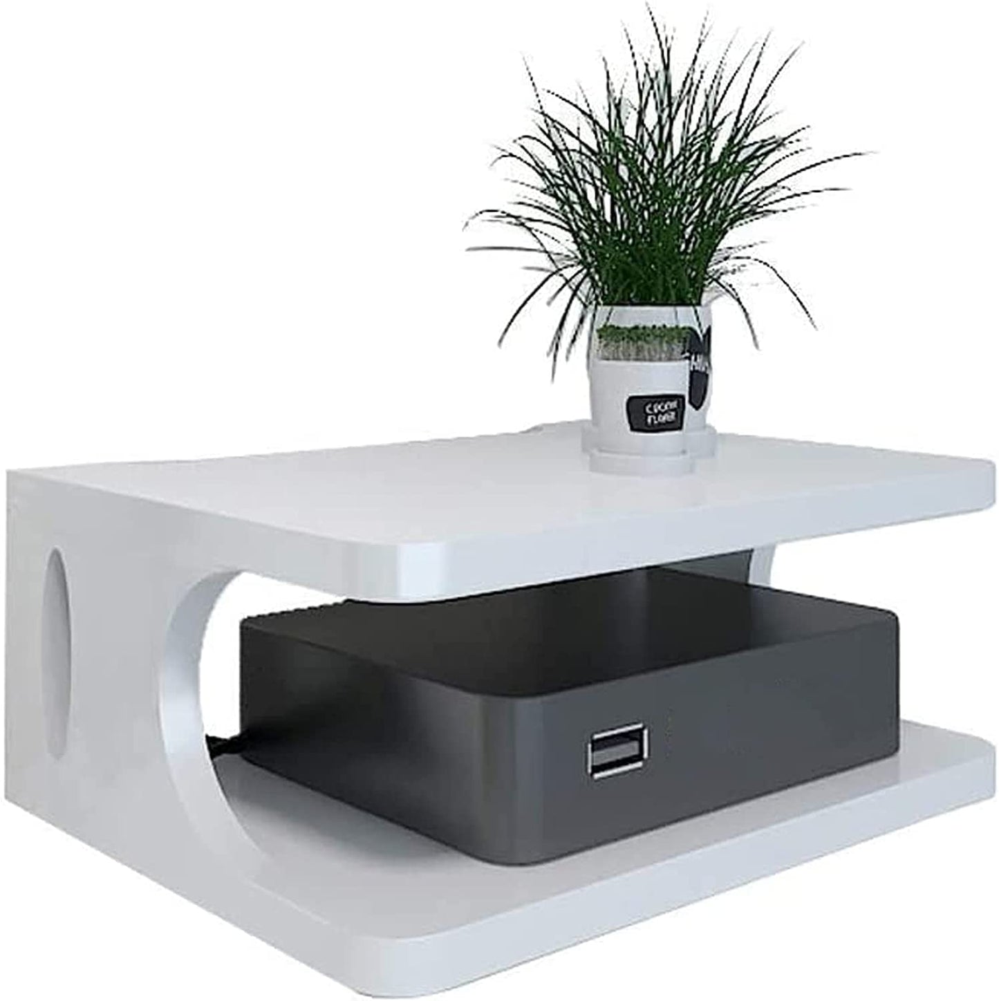 MTANK Wooden Set top Box Wall Stand | Wi-Fi Router Holder| Tv Shelf Wall Mount for Home Office| (TV box)